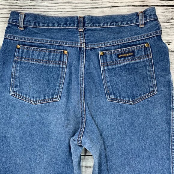 Vintage 80s 90's High Rise Mom Jeans Straight Leg Medium Wash Denim - Picture 6 of 16